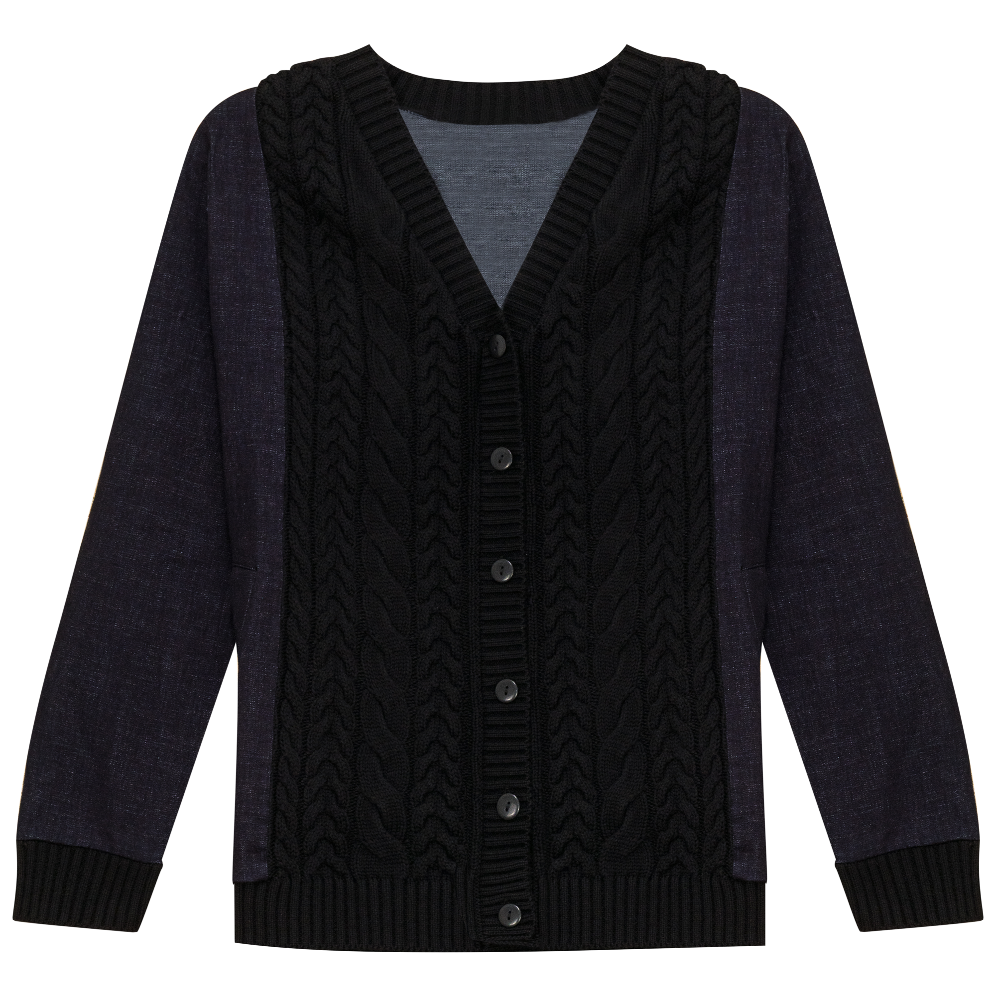 Denim Knit Cardigan