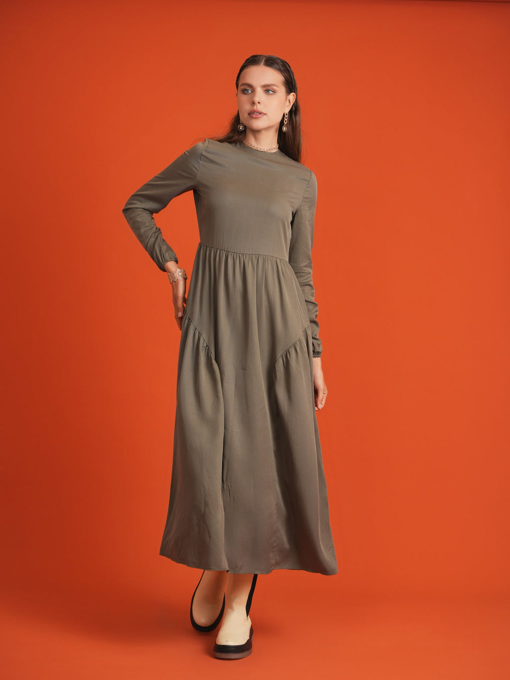 Midi Woven Dress