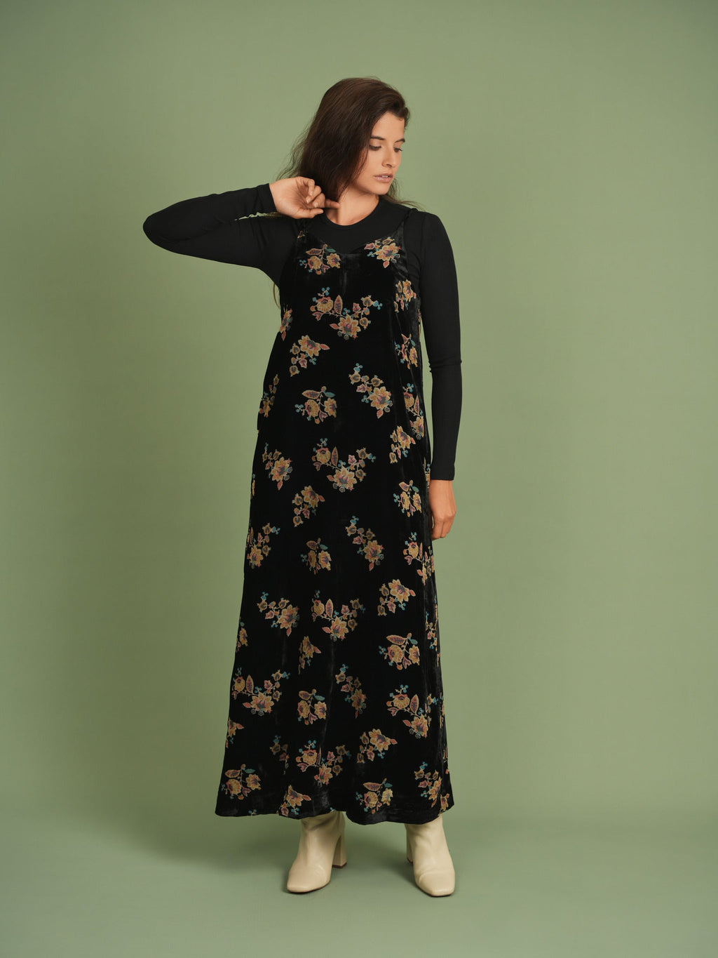Velvet Floral Jumper