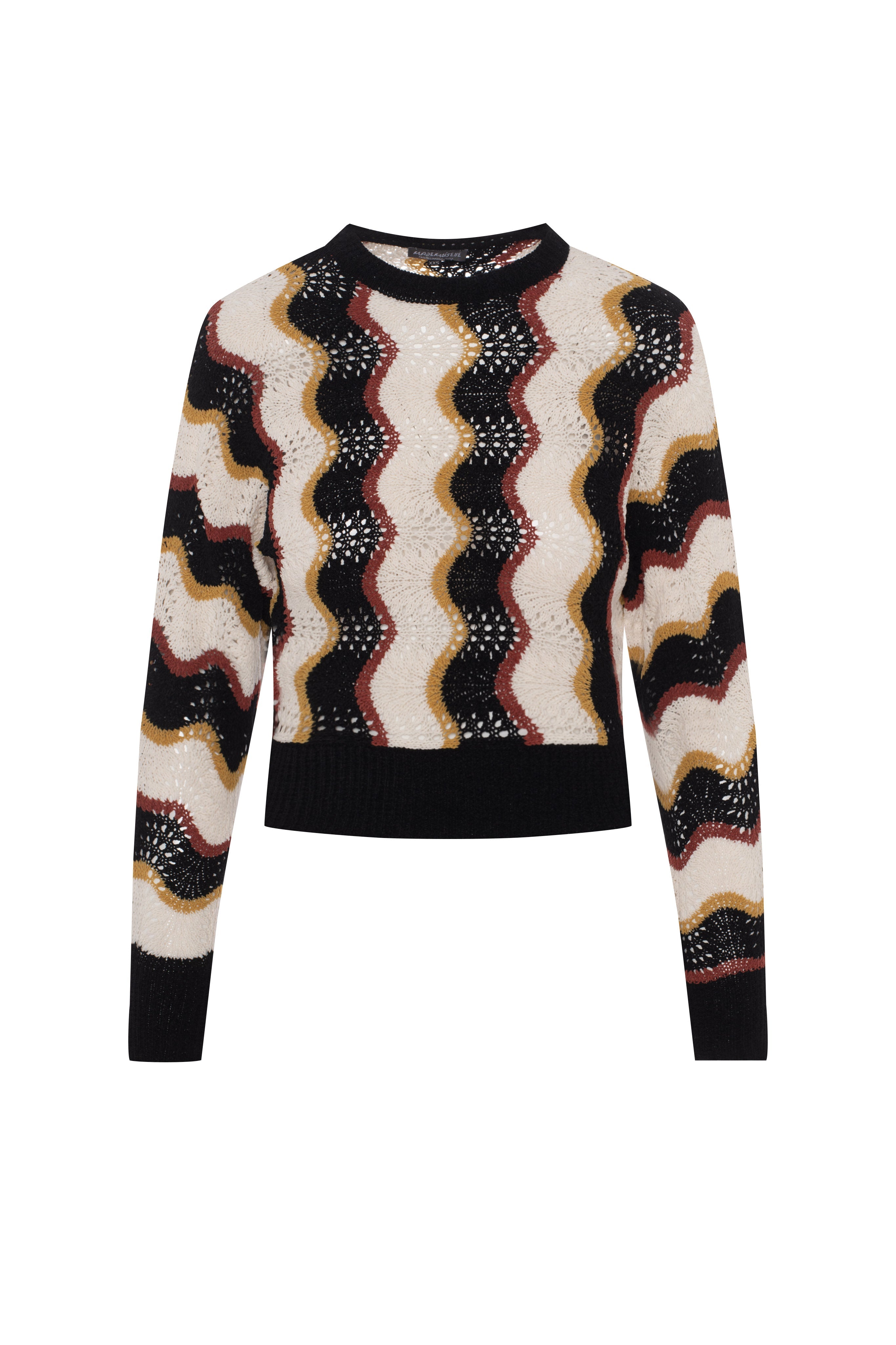 Crochet Vertical Chevron Knit Top