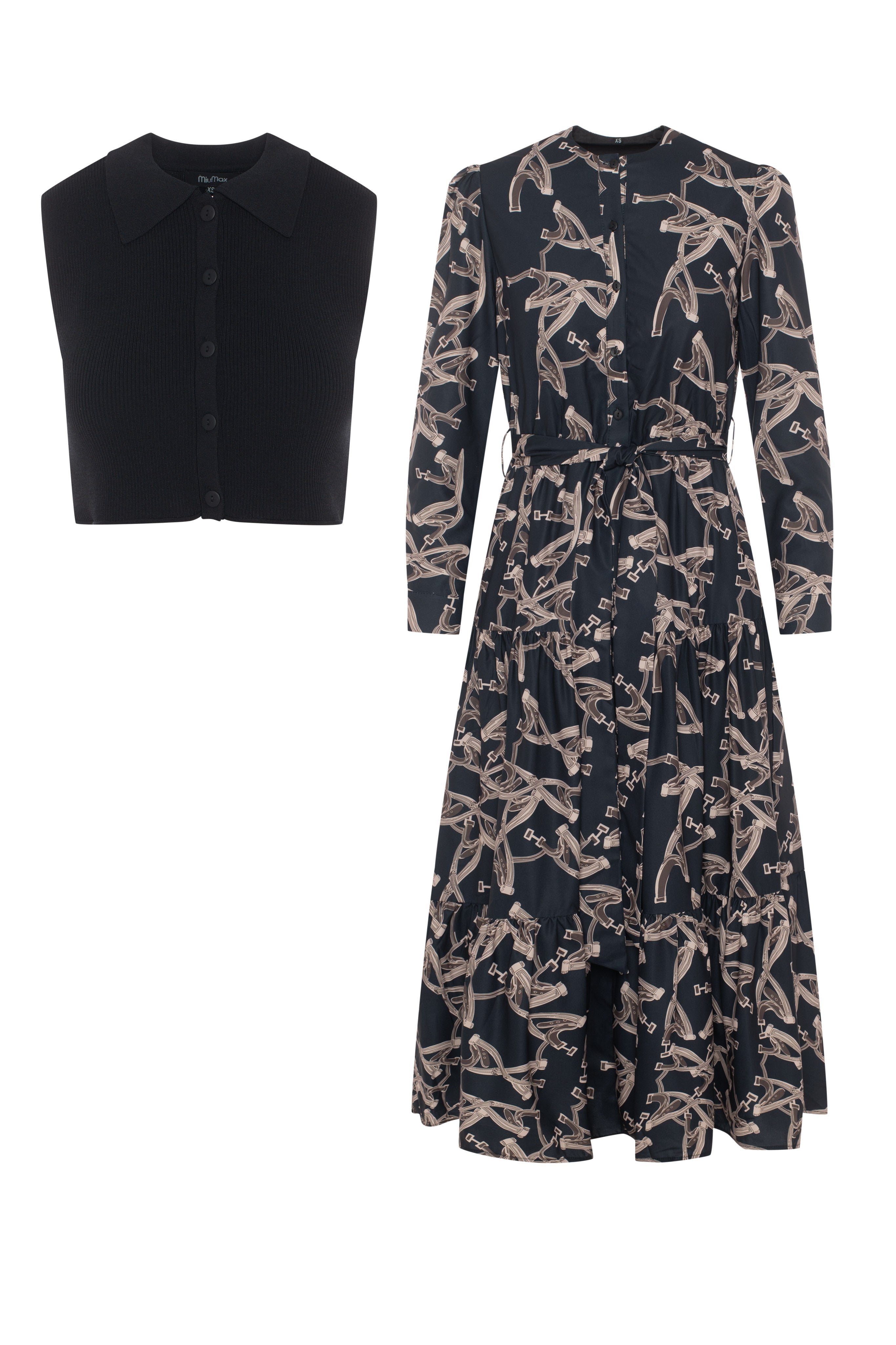 Cropped Midi Dress Set