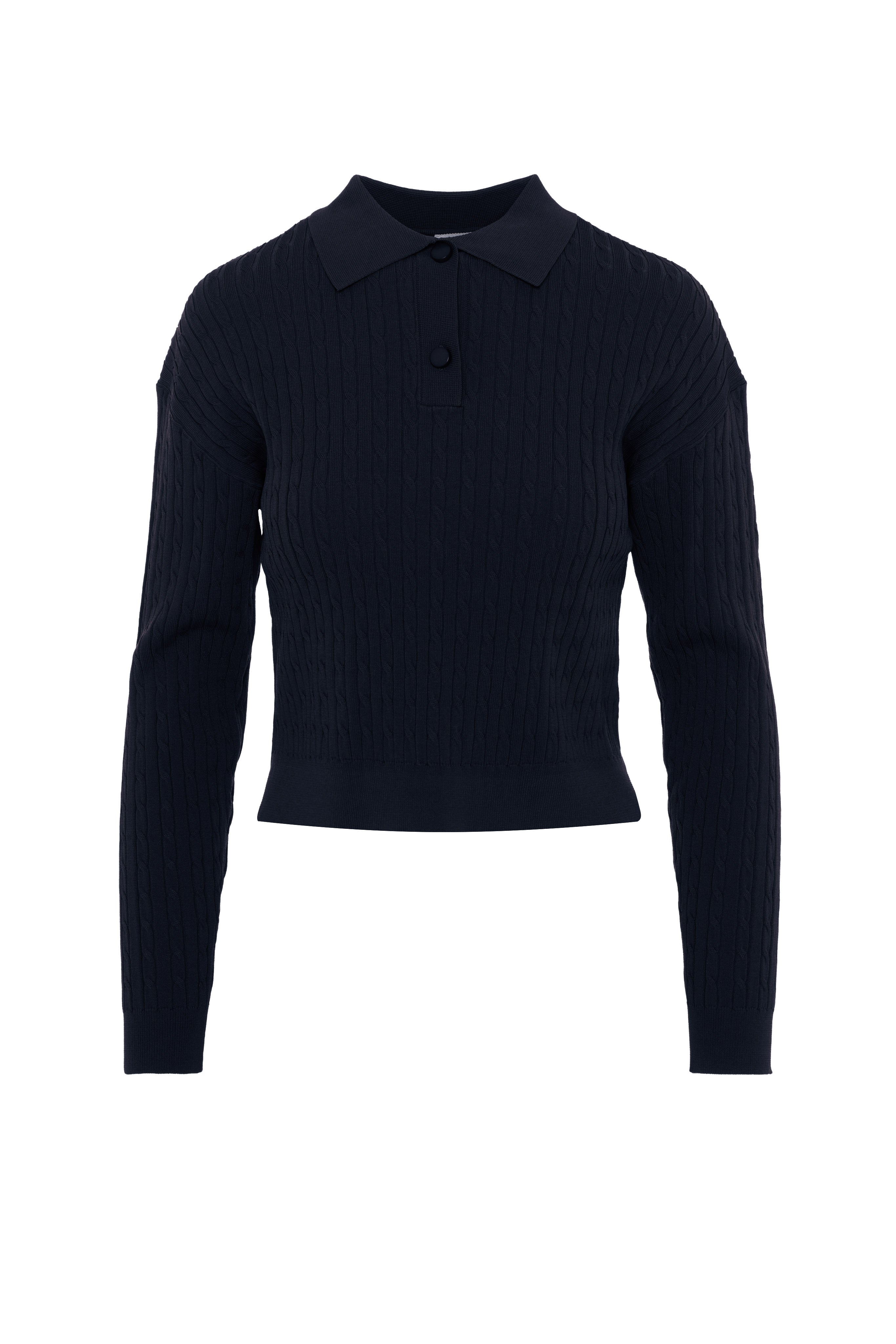 Cropped Cable T Sweater