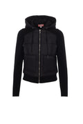 Knit Quilt Hooded Jacket