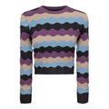 Cropped Textured Knit Top