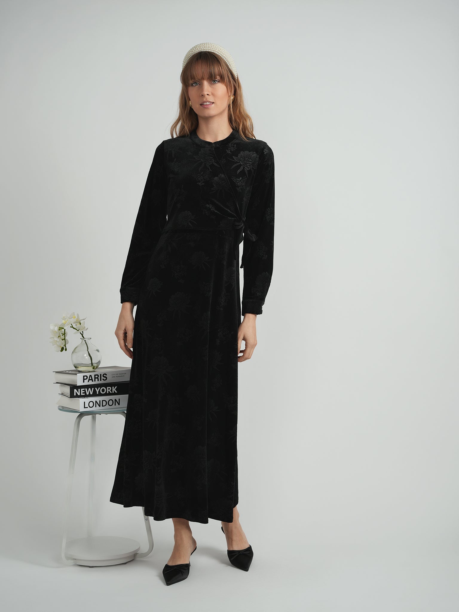 Velour Maxi Dress