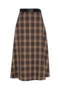 Plaid Midi Skirt