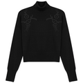 Mock Neck Applique Sweater