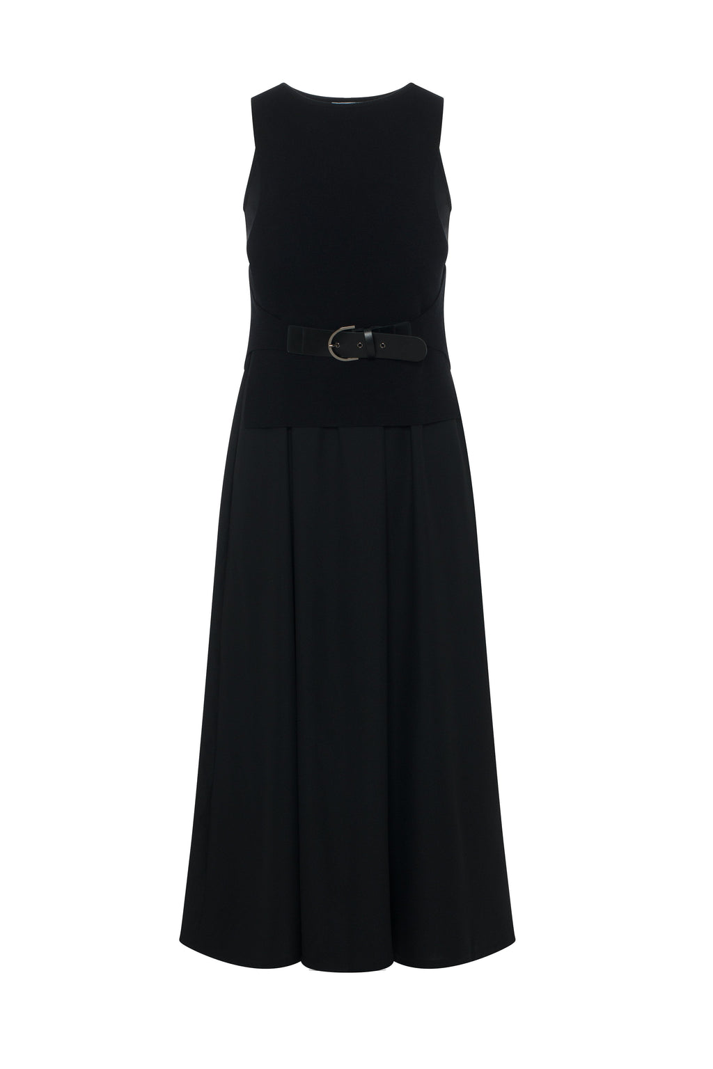 Belted Vest Crepe Jumper Combo