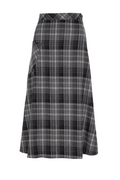 Plaid Corduroy Pocket Skirt