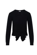 Crew Neck Tie Sweater