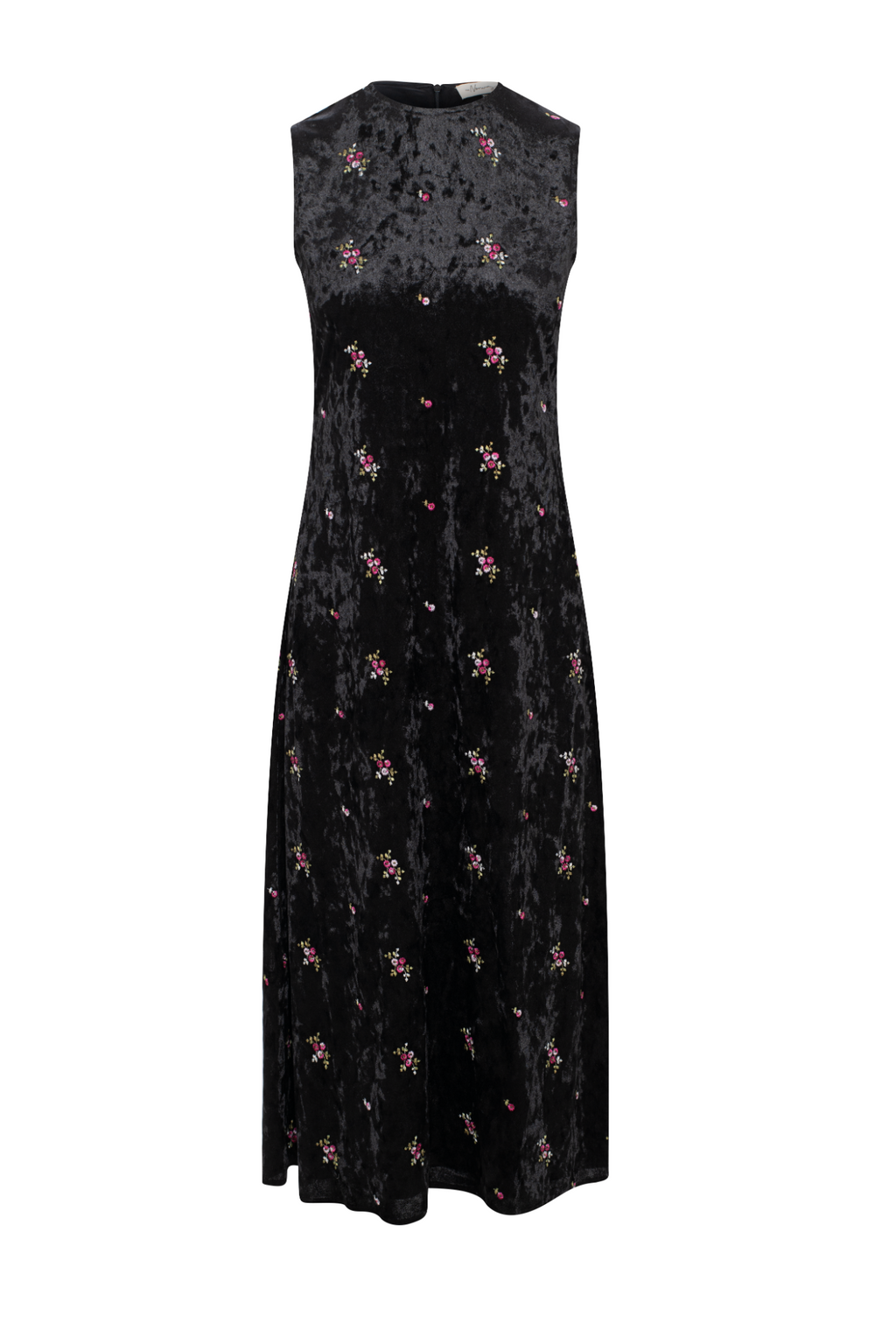 Embroidery Velour Maxi Jumper