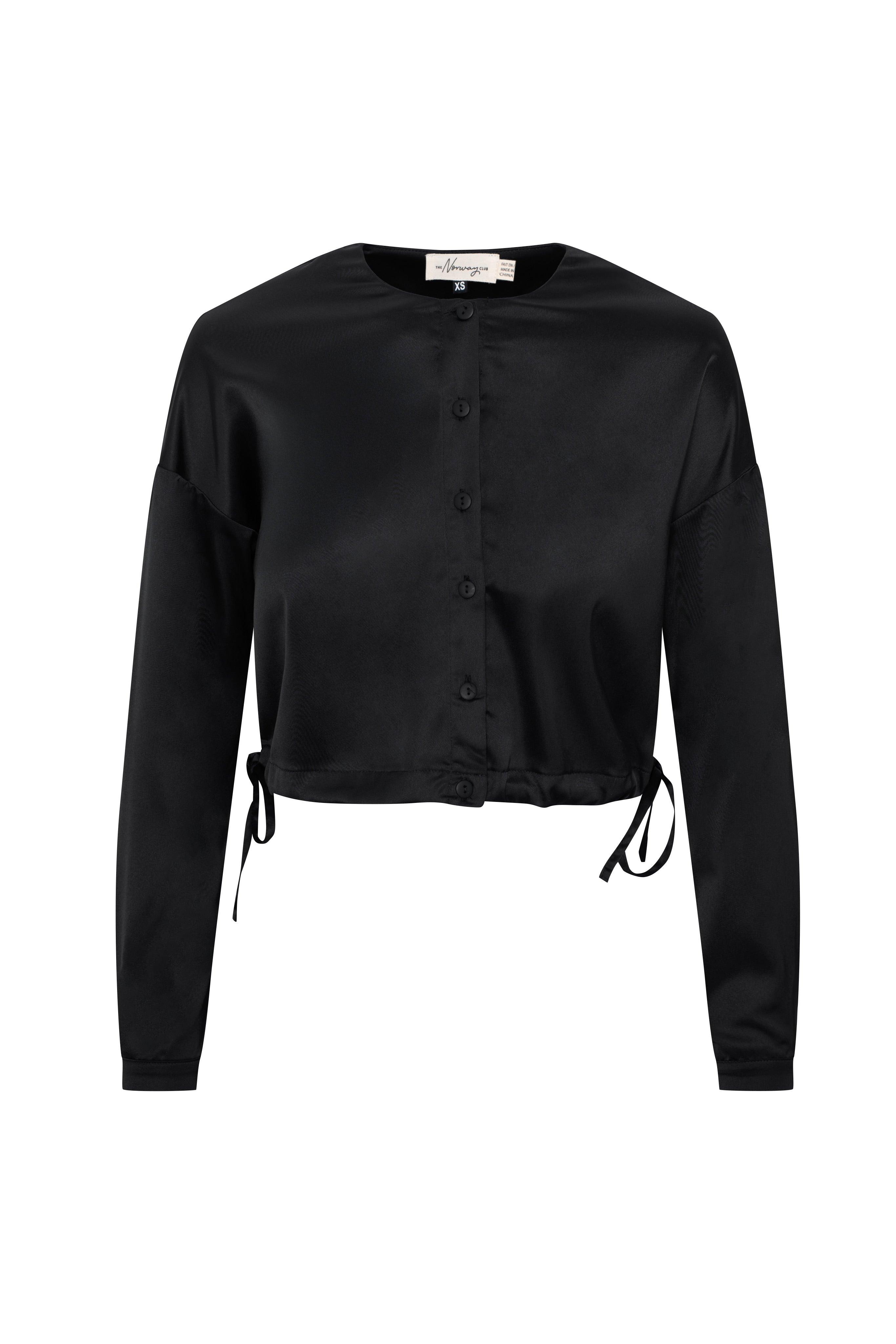 Satin Tie Blouse