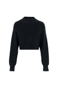 Cropped Raglan Knit Sweater