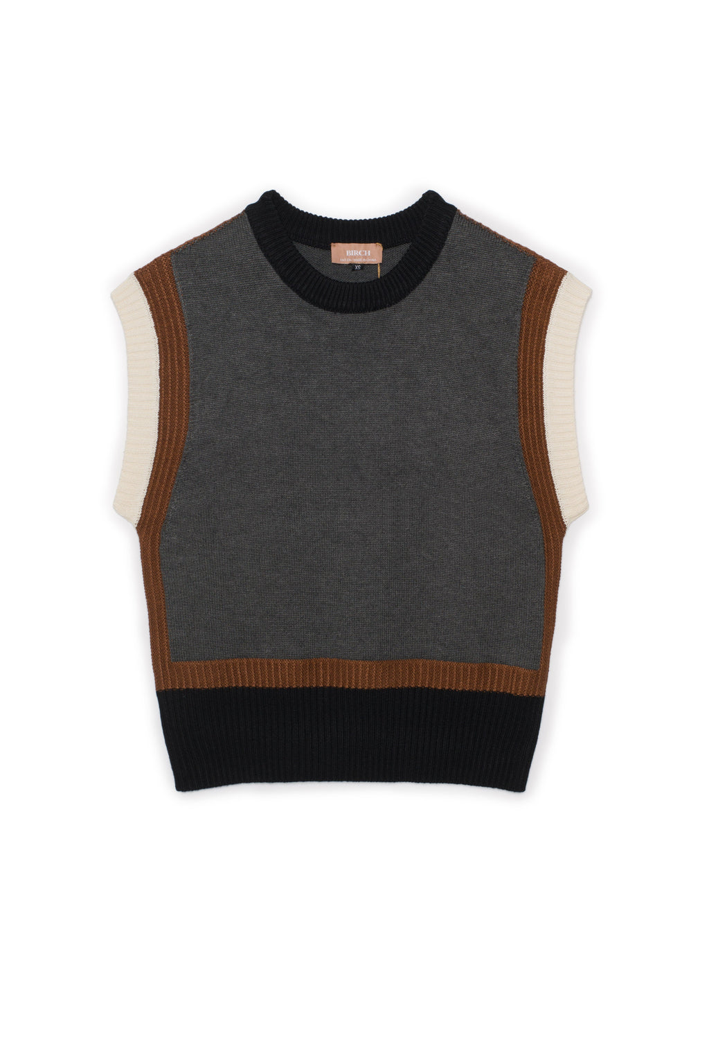 Color Blocked Knit Vest