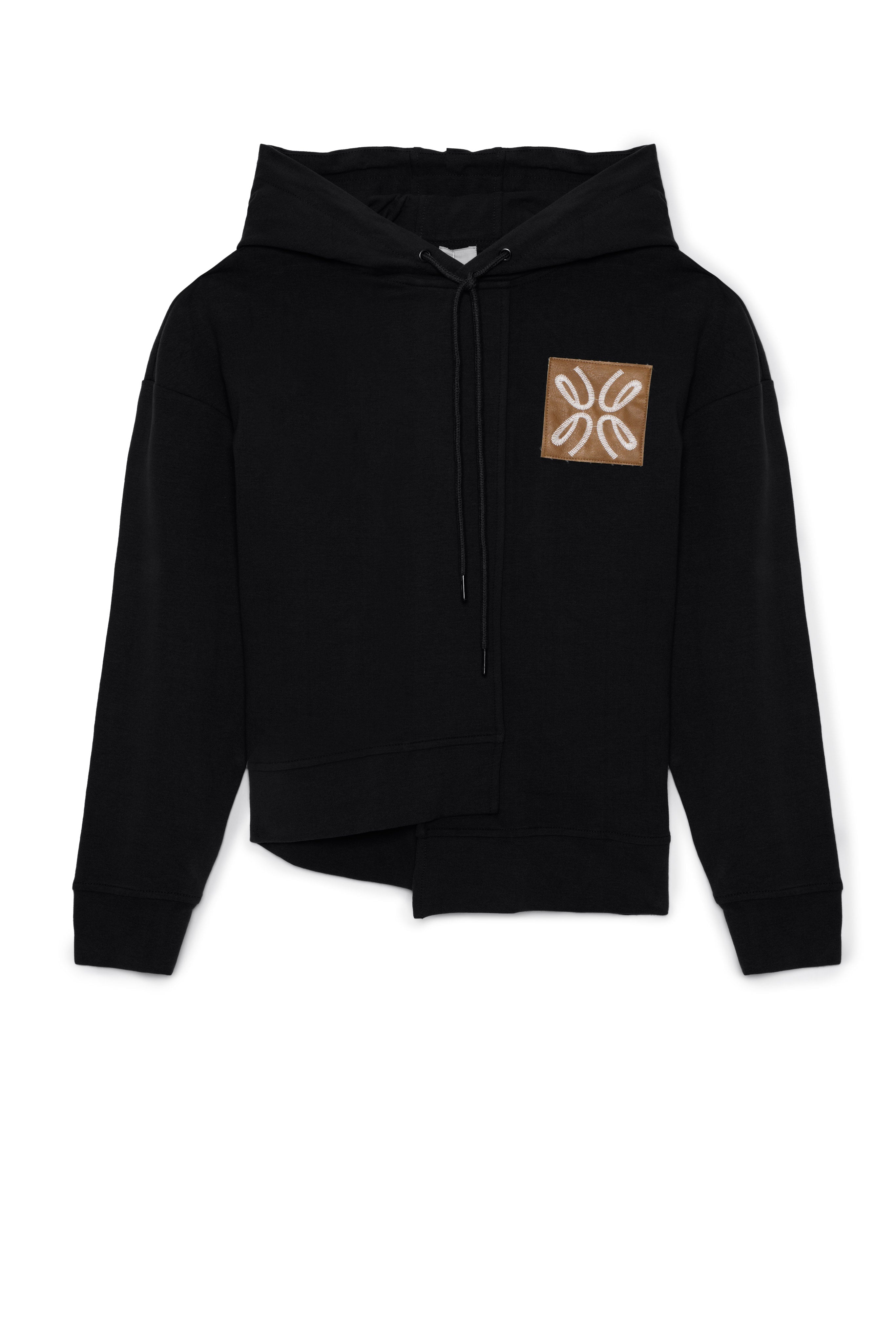 Asymmetrical French Fleece Hoodie