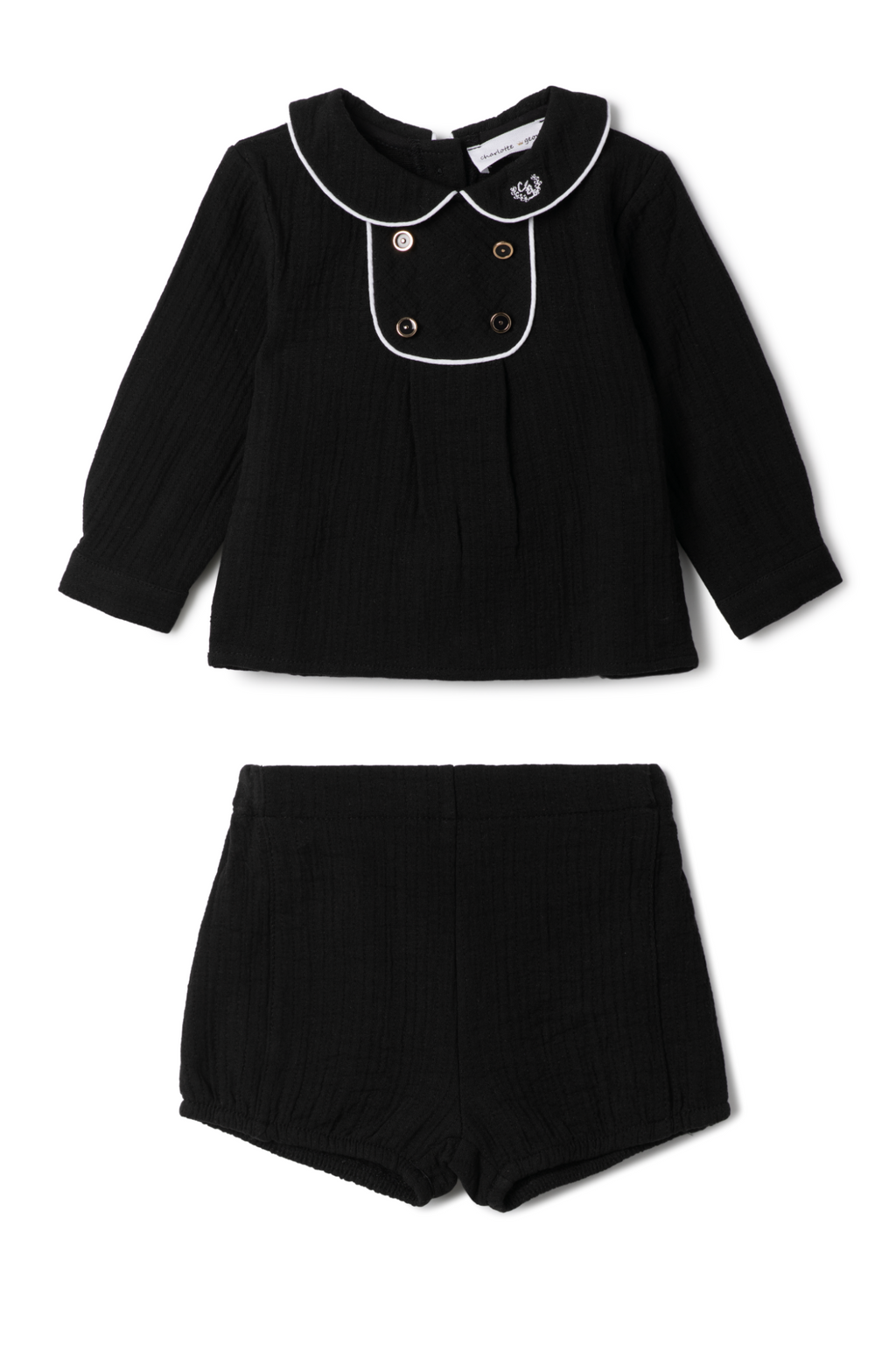 Crest Embroidered Set
