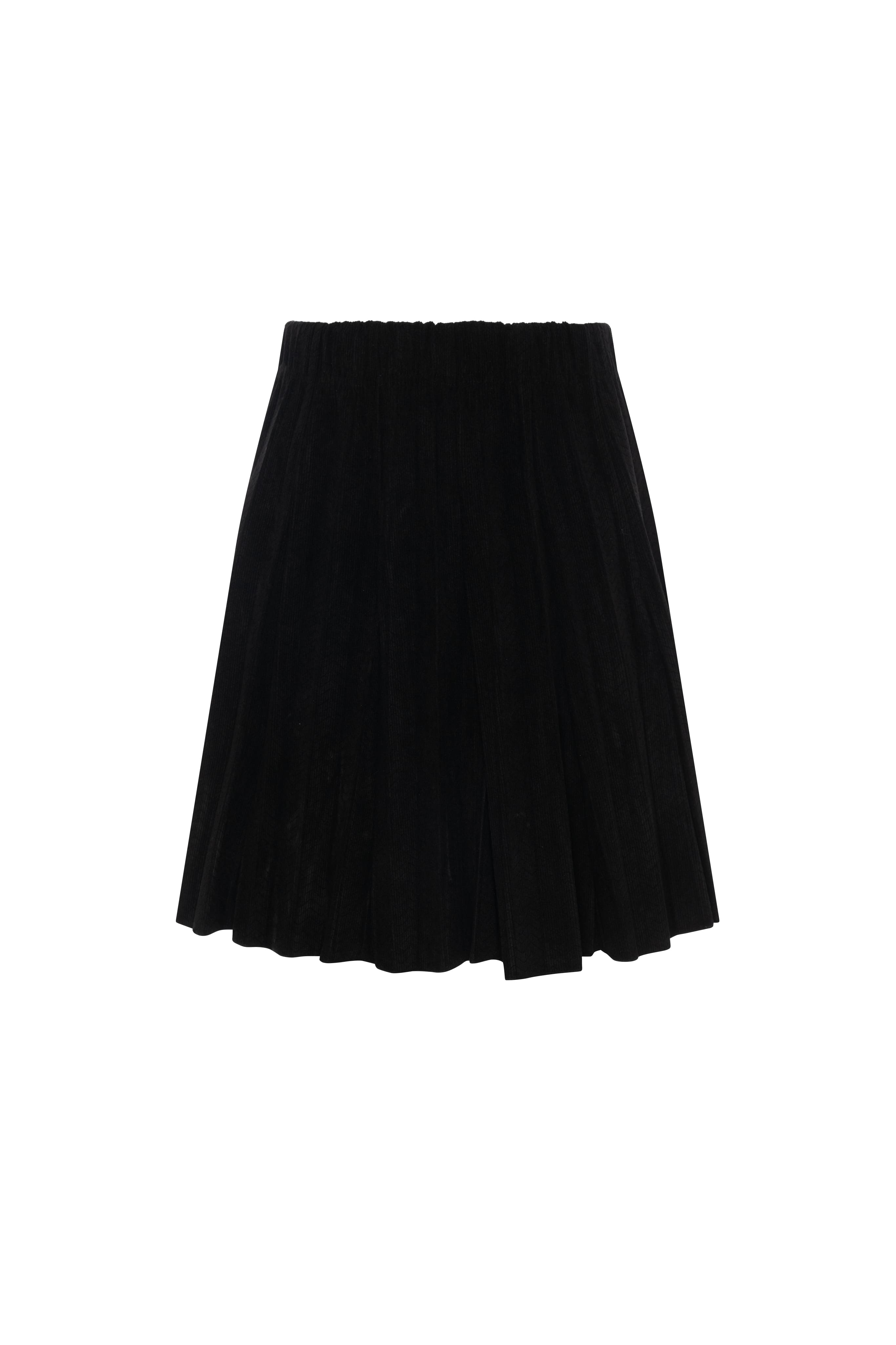 Corduroy Crinkle Pleating Skirt