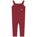 Crest Embroidery Knit Overall