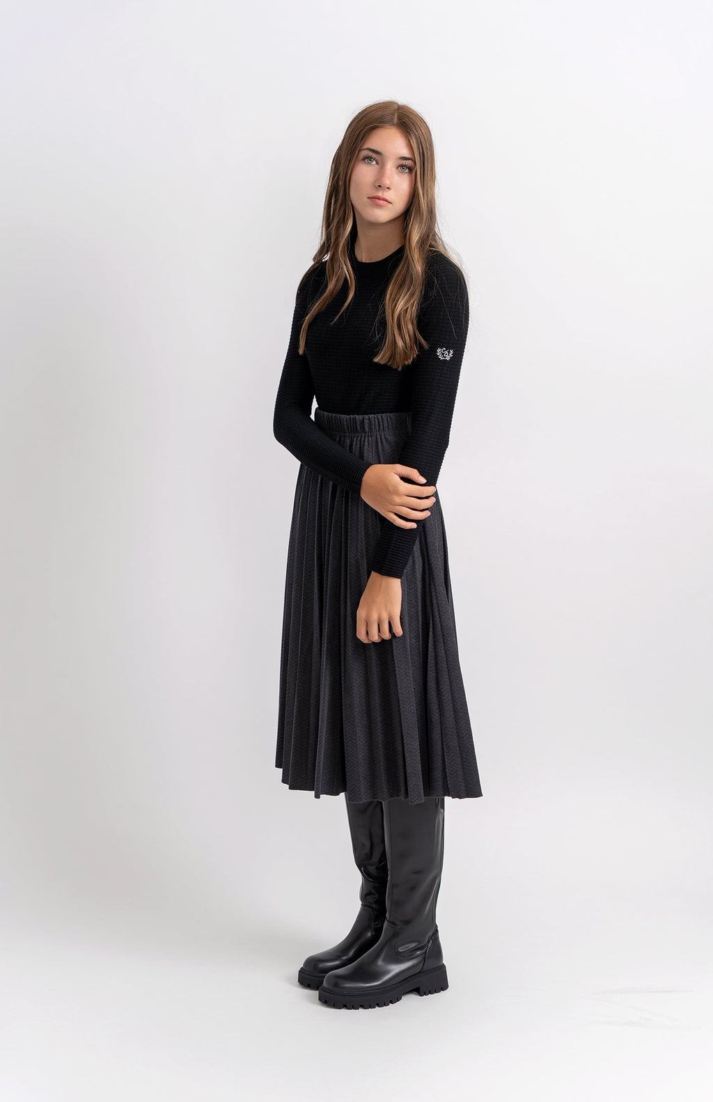Mock Neck Knit Top