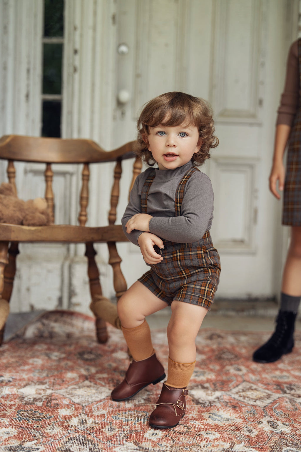 Plaid Overall