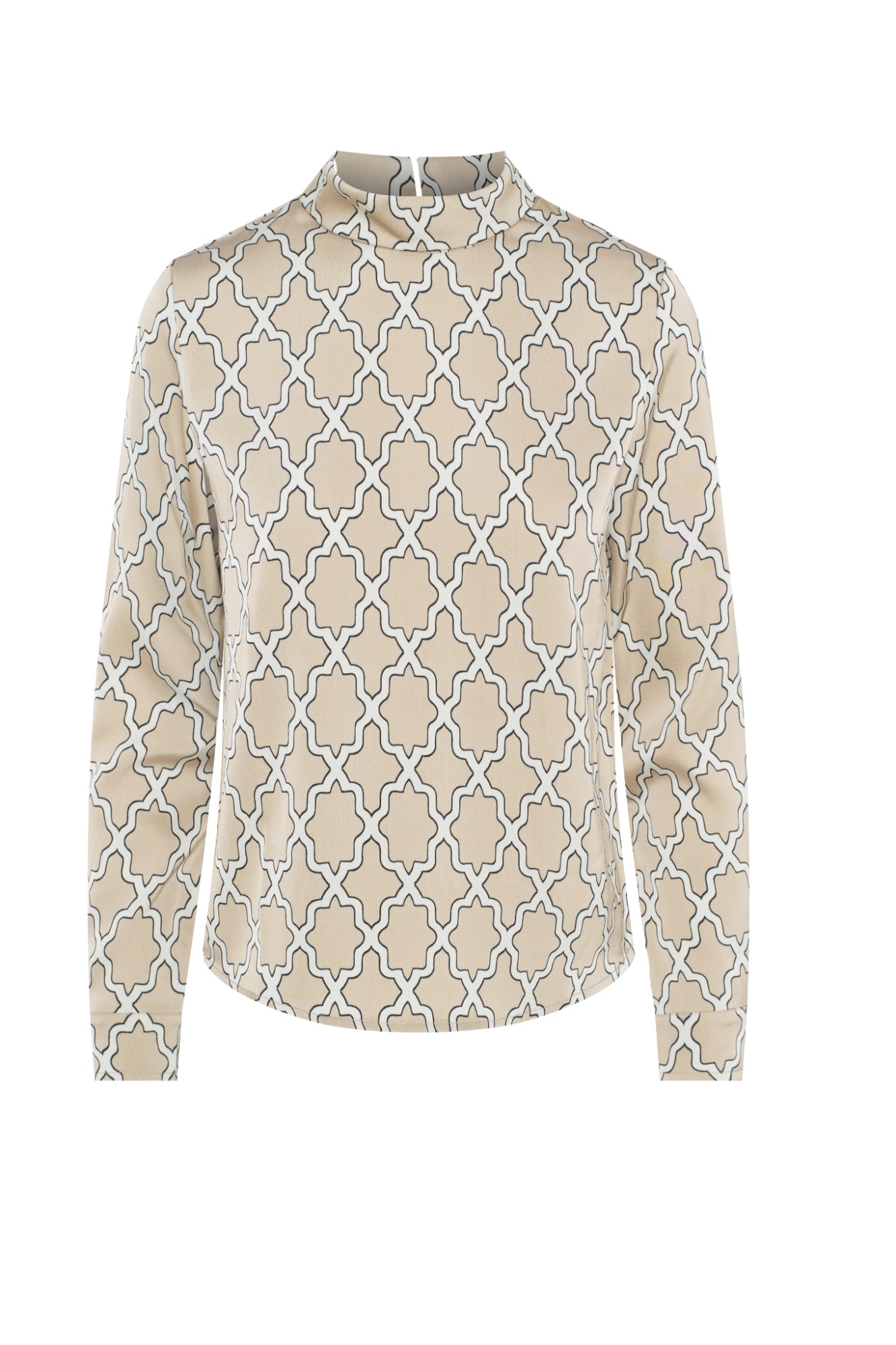 Button Down Printed Blouse
