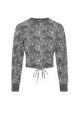 Dolman Crop Velour Top