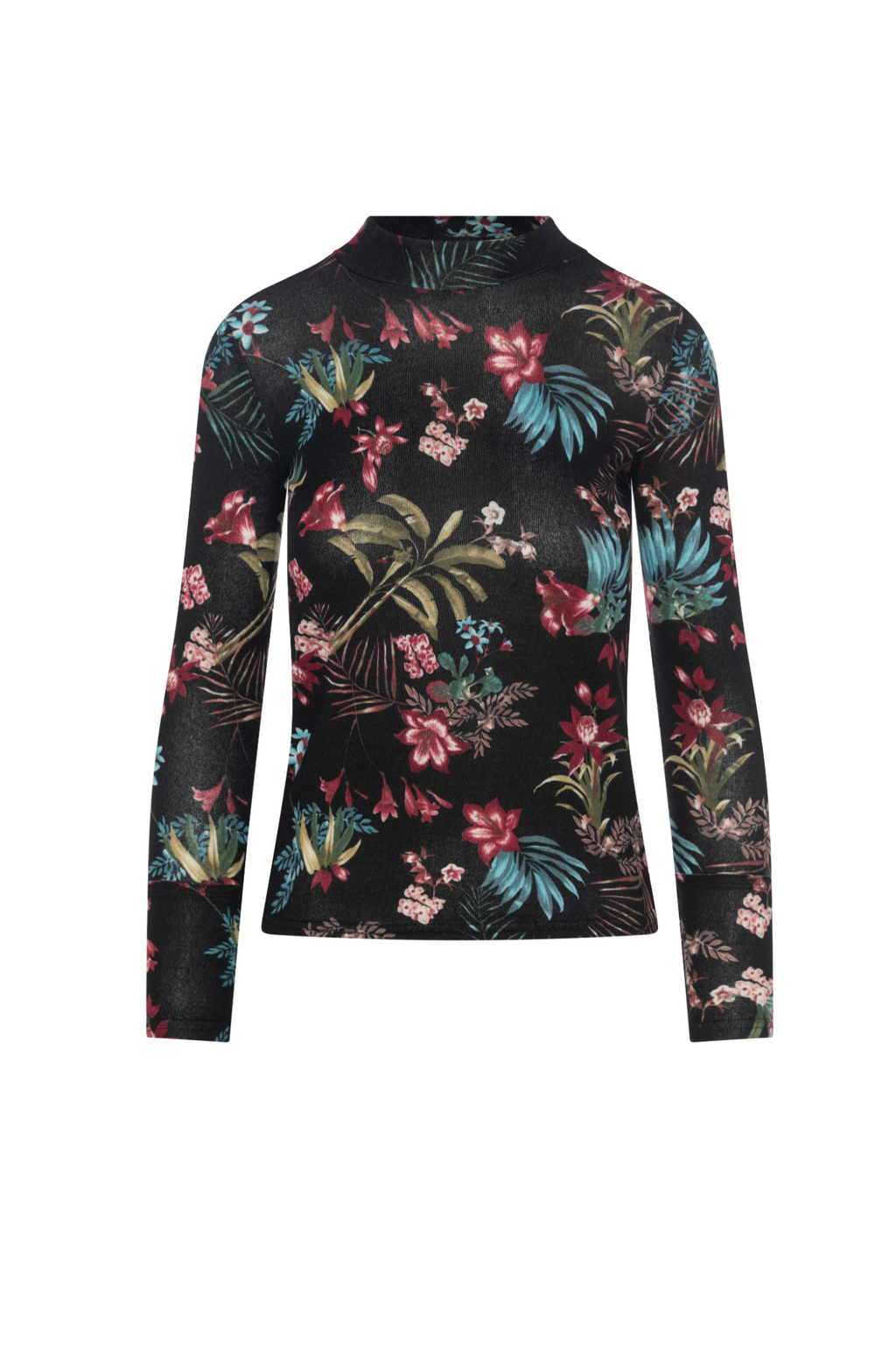 Jaquard Mock Neck Top