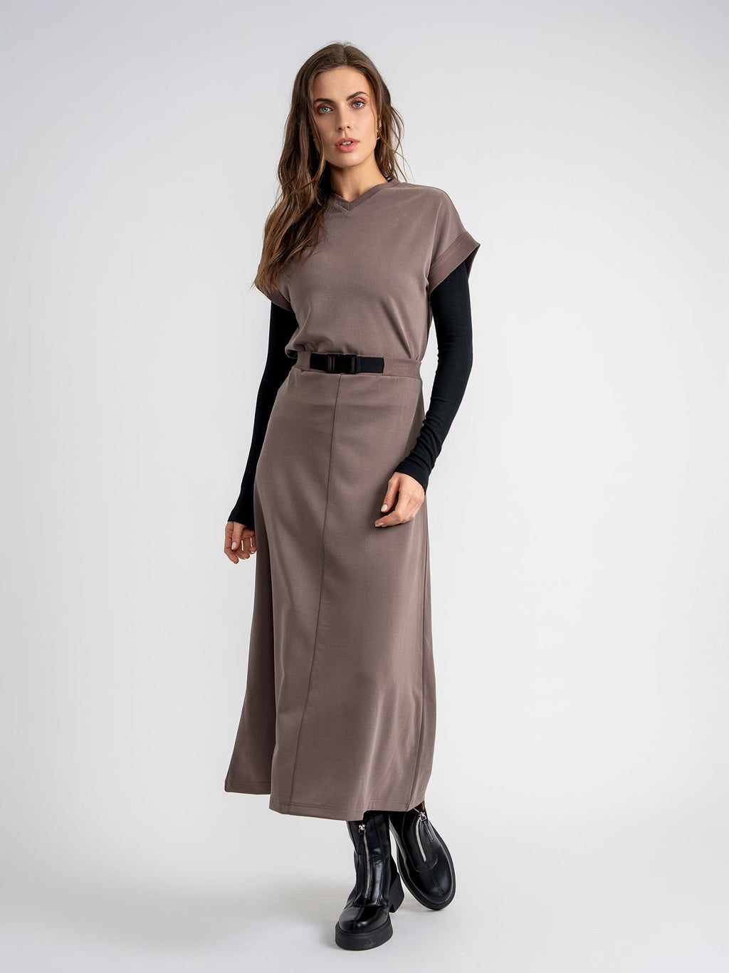 Midi Buckle Skirt