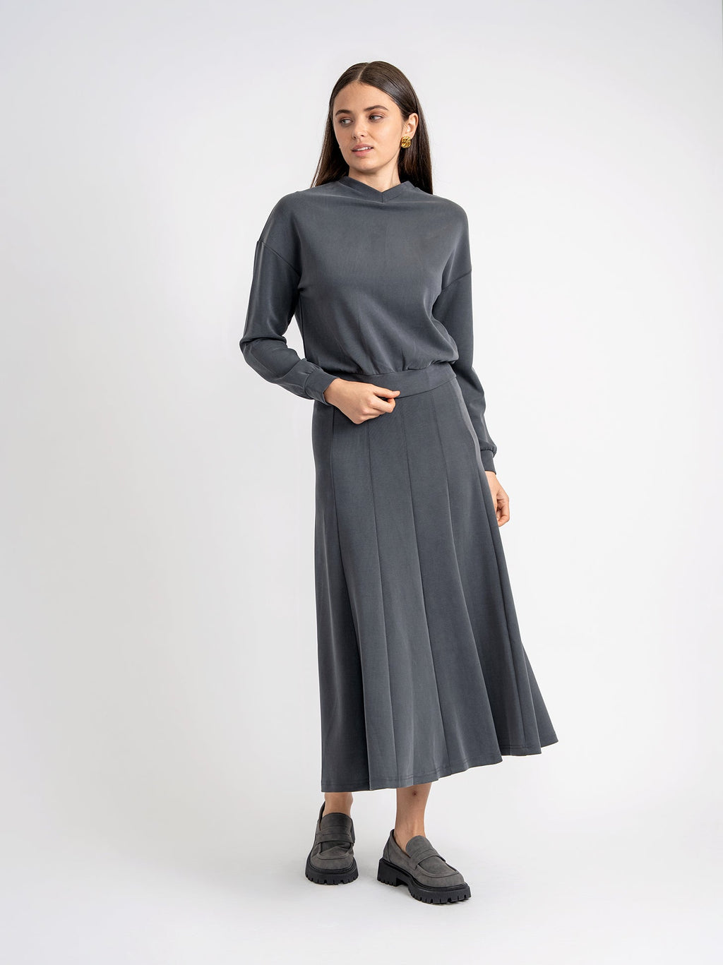 Drop Shoulder Crop Top