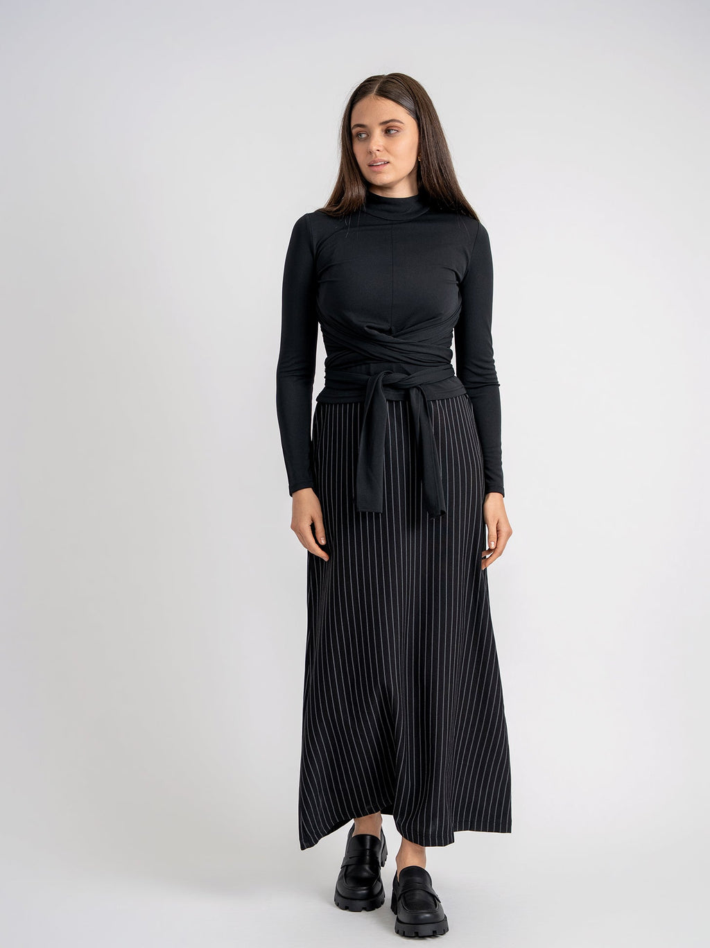 Stripped Midi Jumper