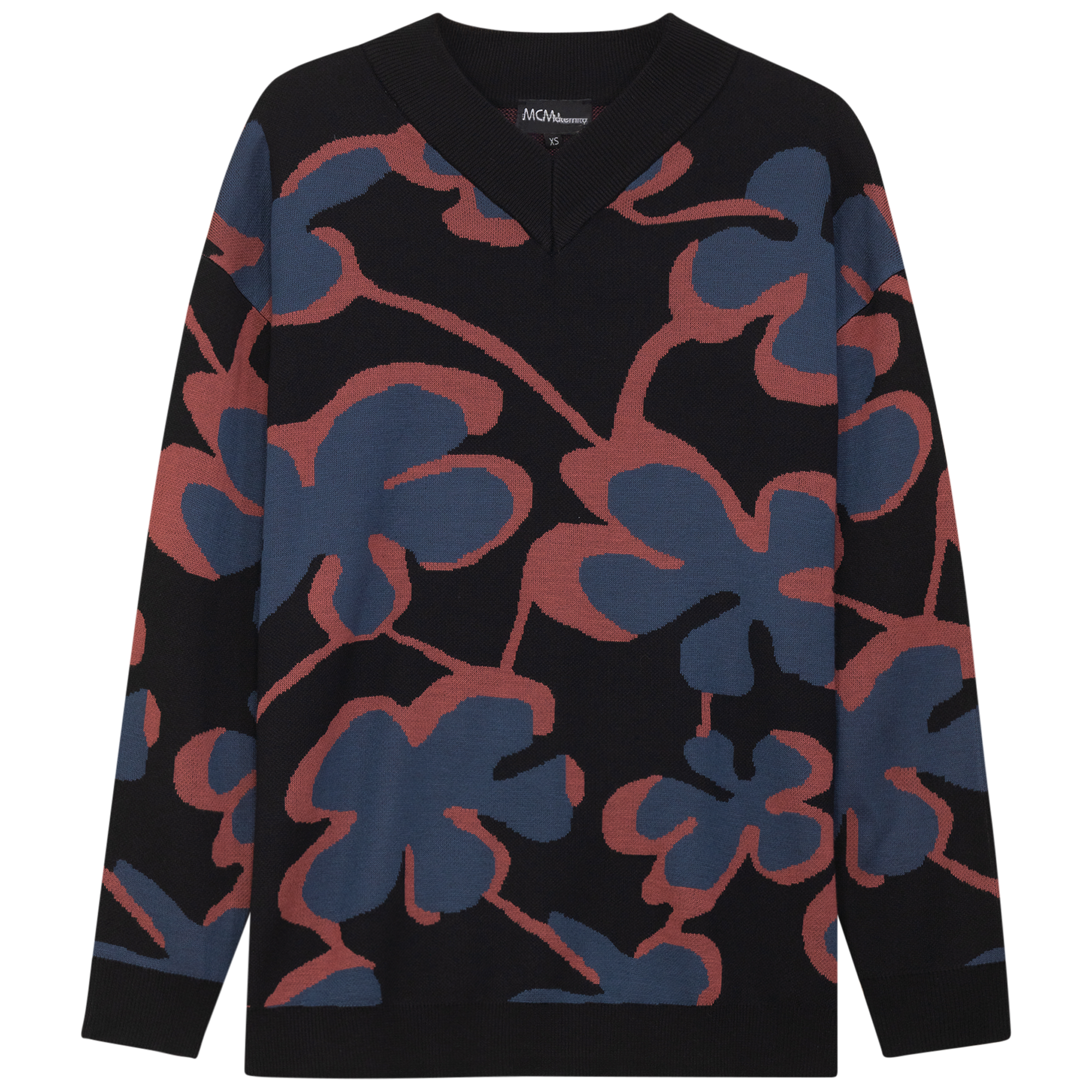 Maternity Floral Printed Sweater