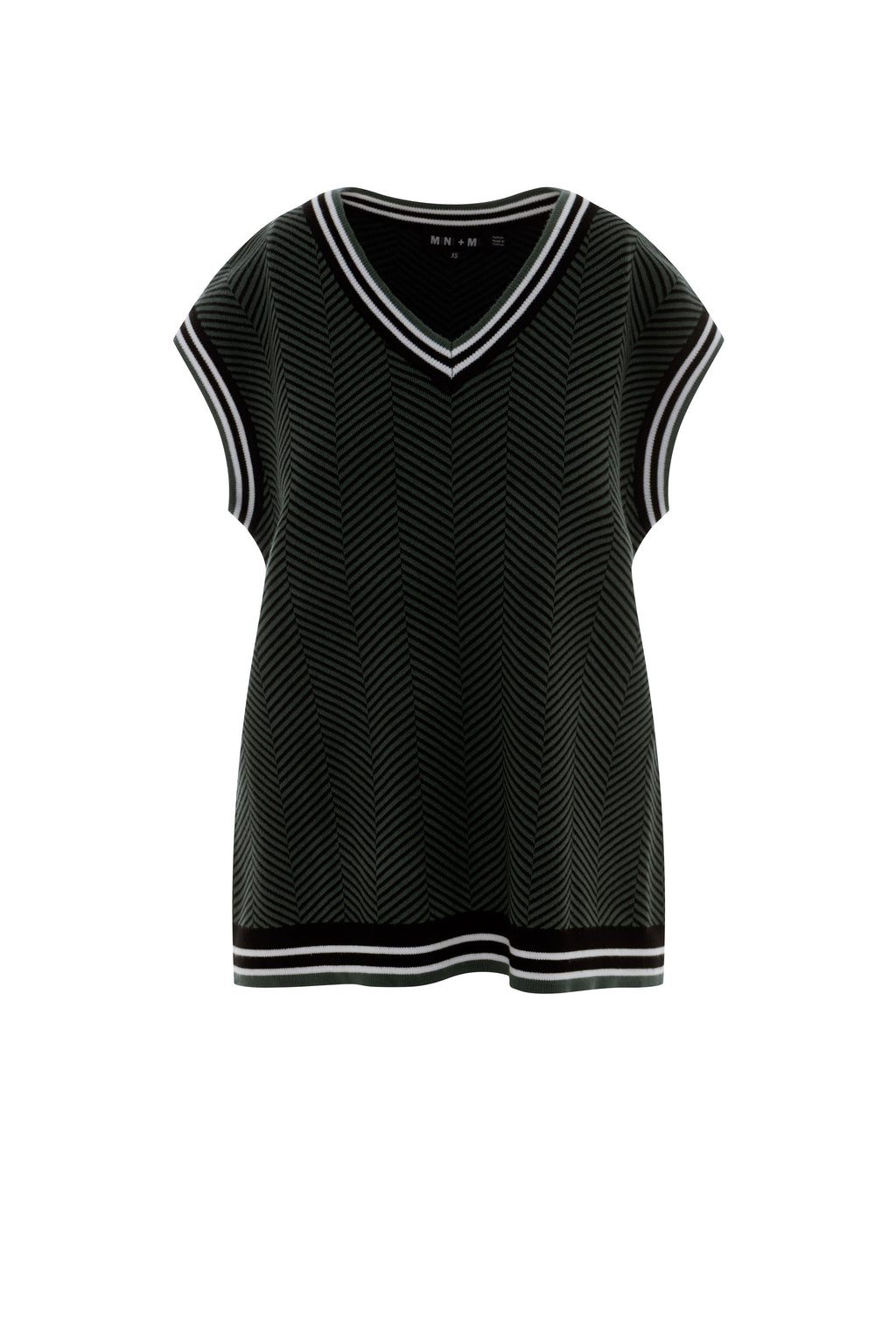Maternity Herribone Knit Vest