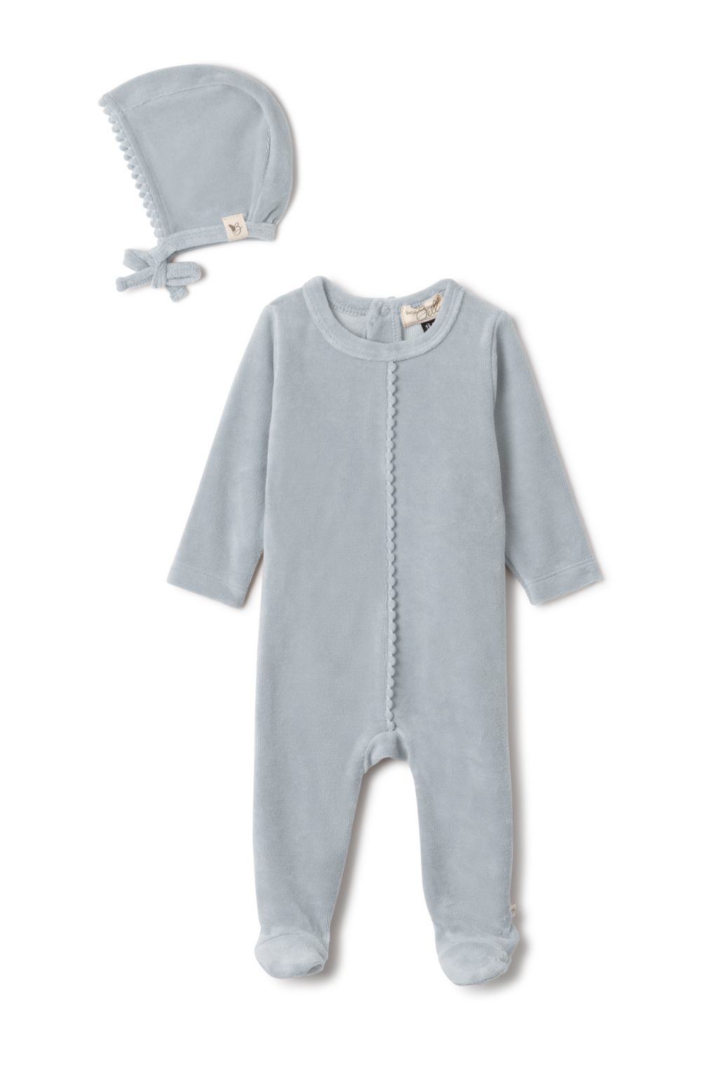 Velour Pompom Onesie