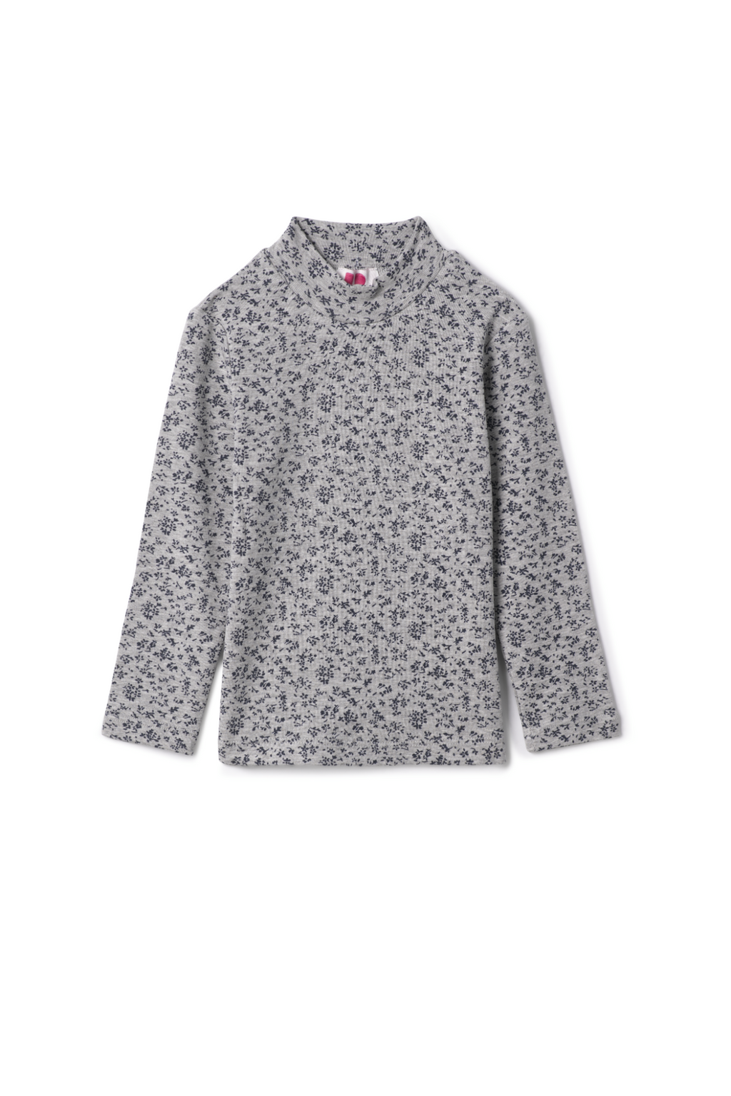 Floral Printed Mock Neck Top