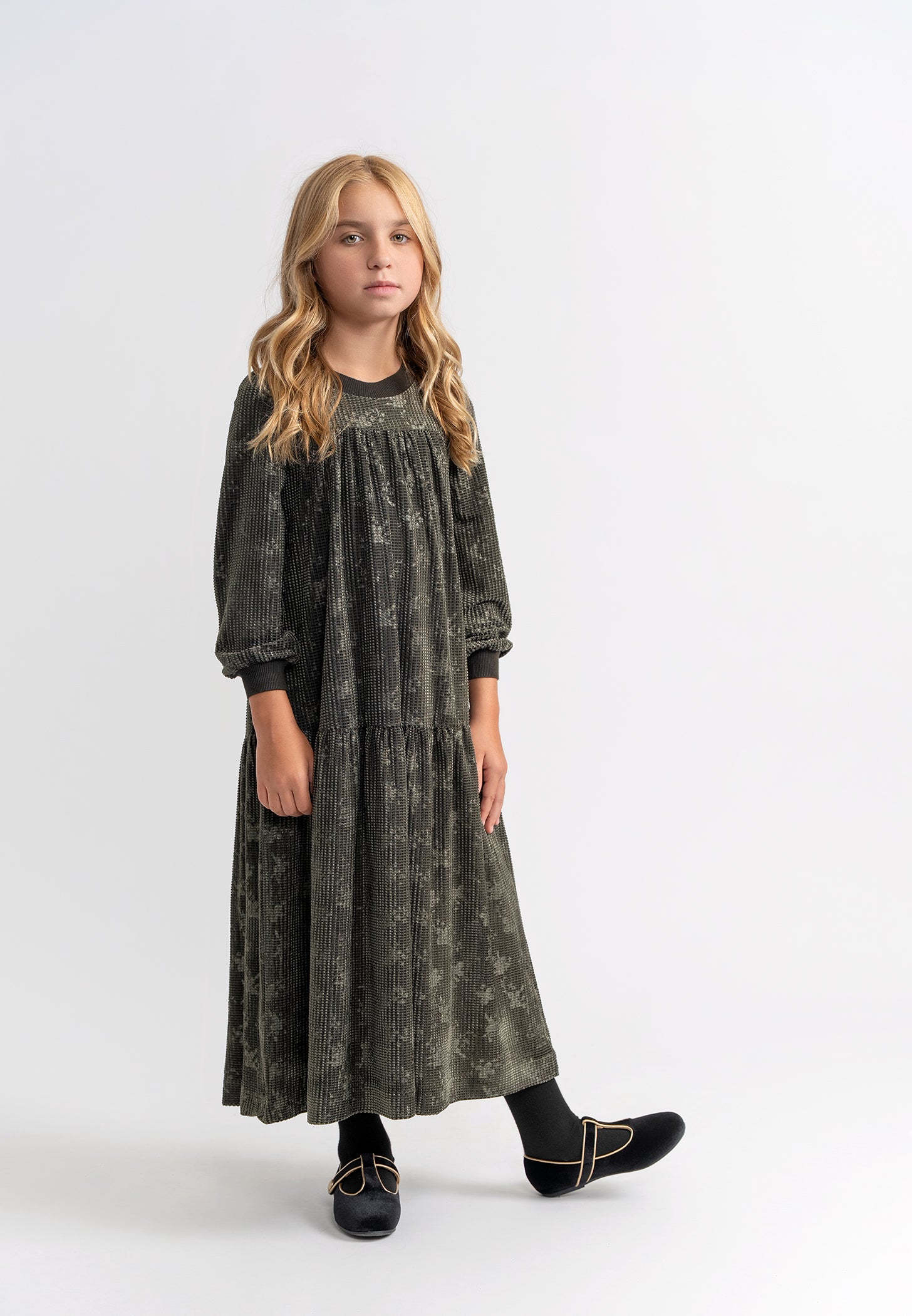 Tiered Velour Robe