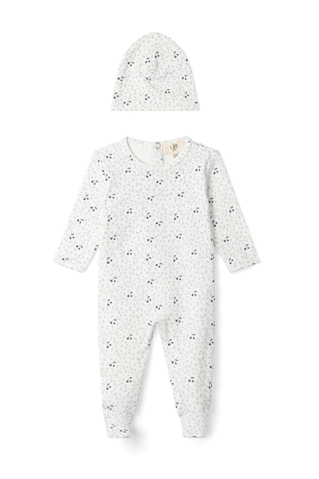 Branch and Cherry Print Onesie