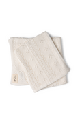 Braided Pointelle Knit Blanket