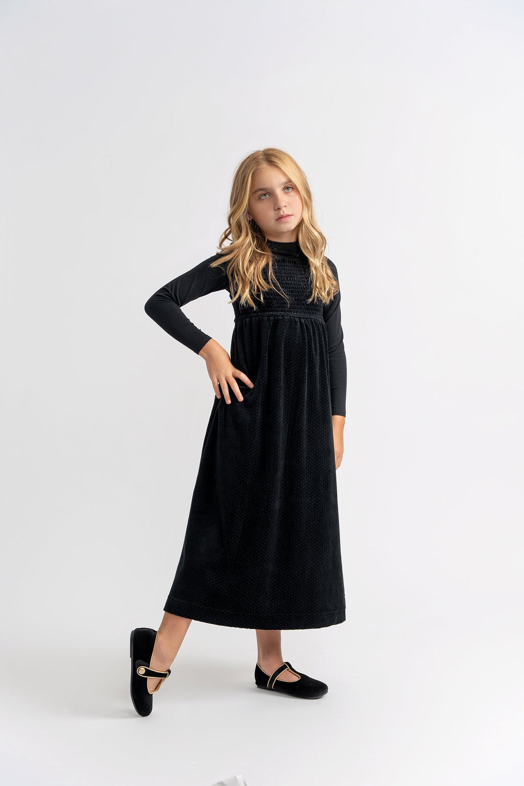 Dotted Velour Robe