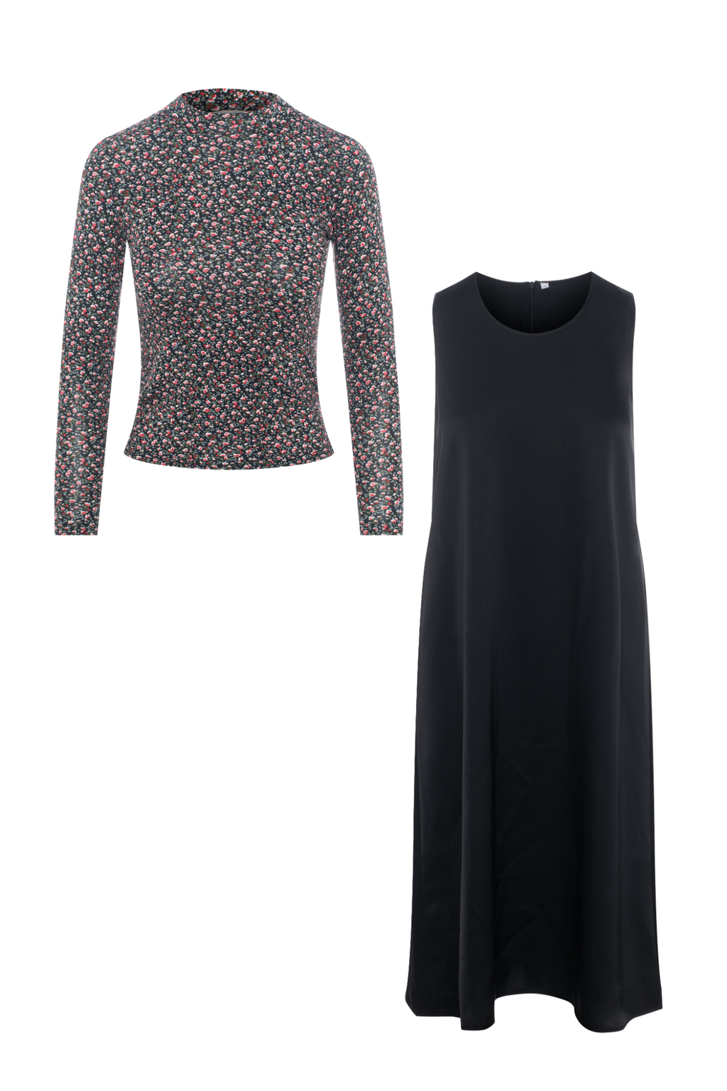 Floral Print Shirt Jumper Set