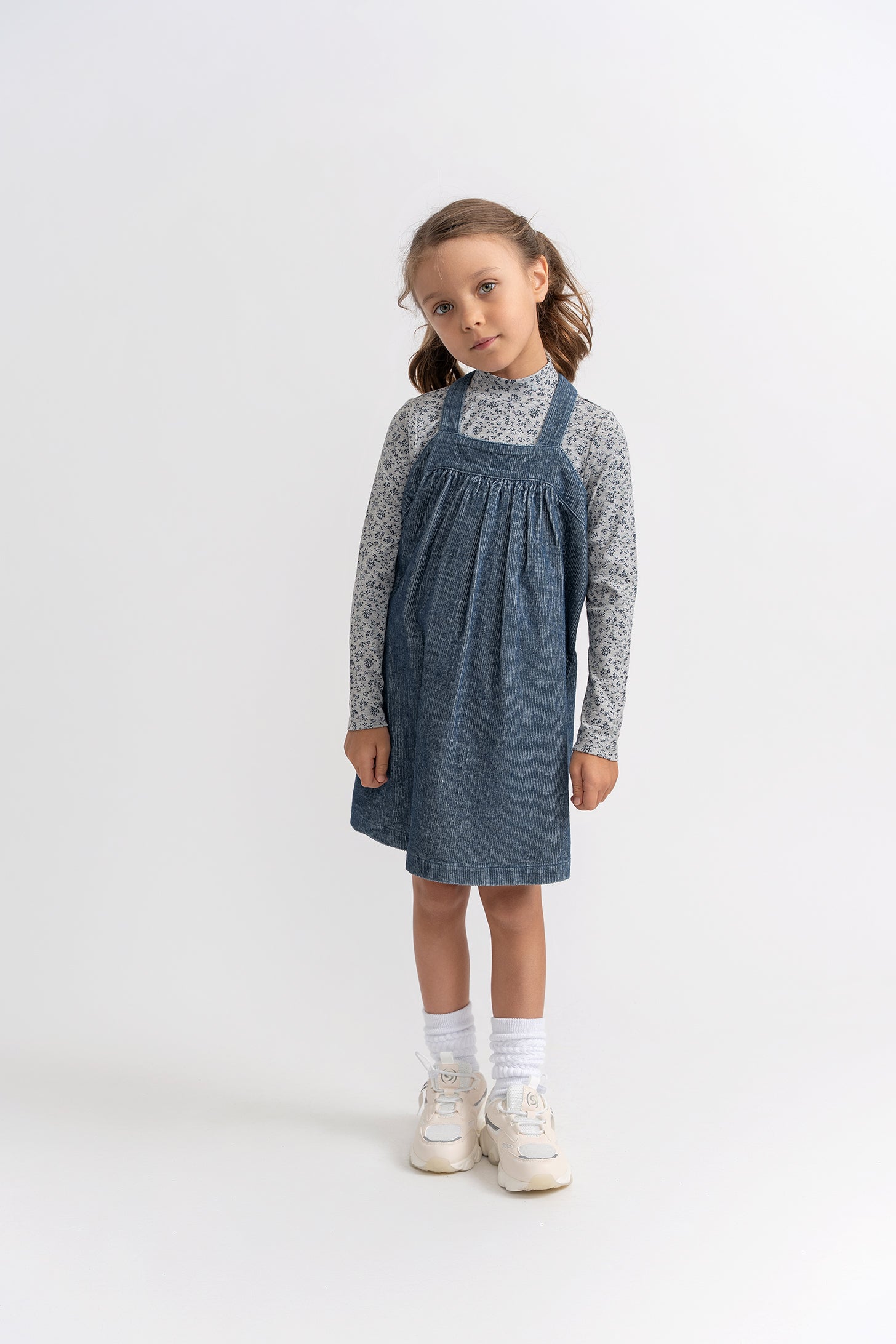 Rib Denim Jumper