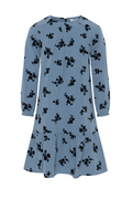 Flocked Floral Dress