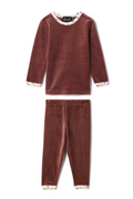 Velour Floral Print 2Pc Set