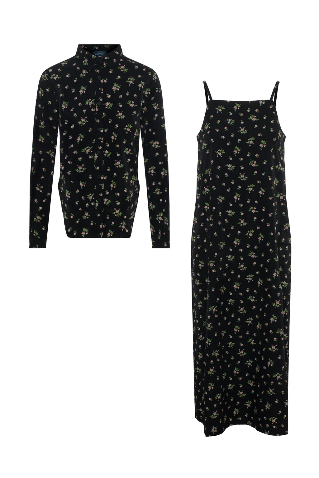Satin Printed Jumper and Top