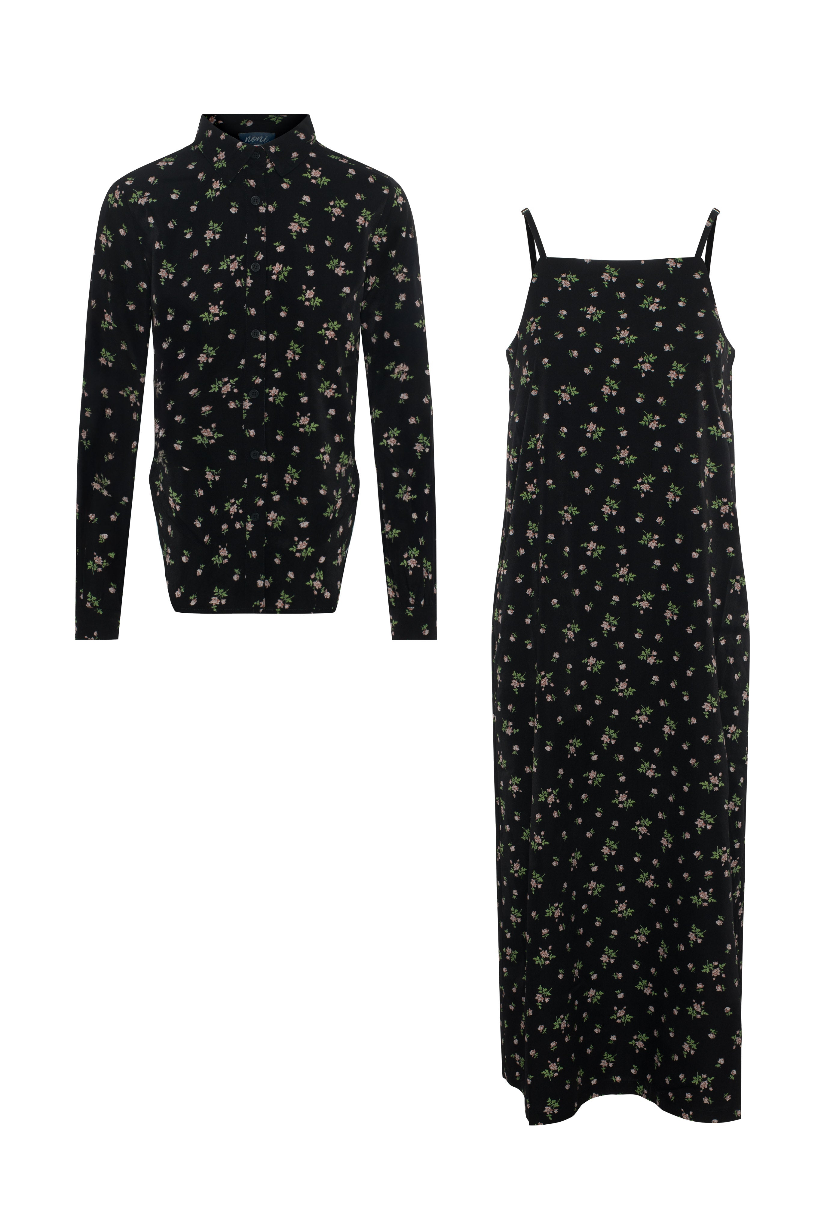 Satin Printed Jumper and Top