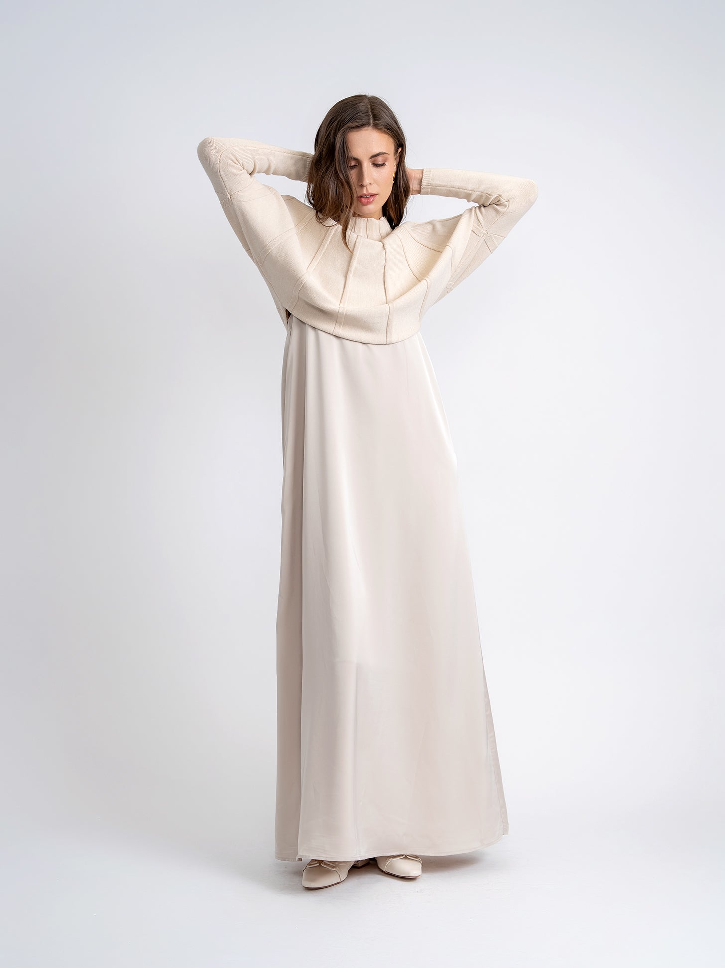 Tacked Knit Sweater