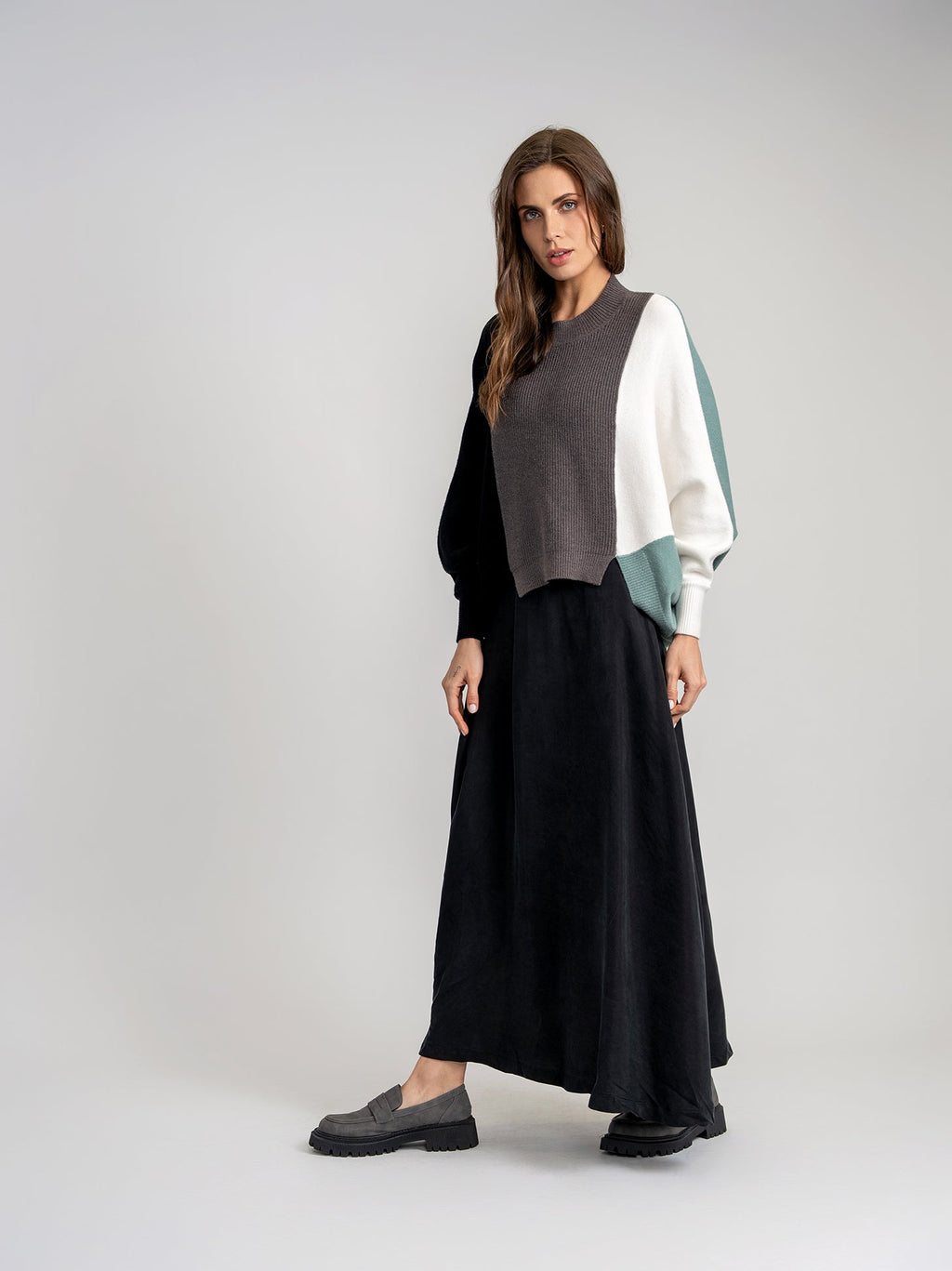 Color Blocked Sweater