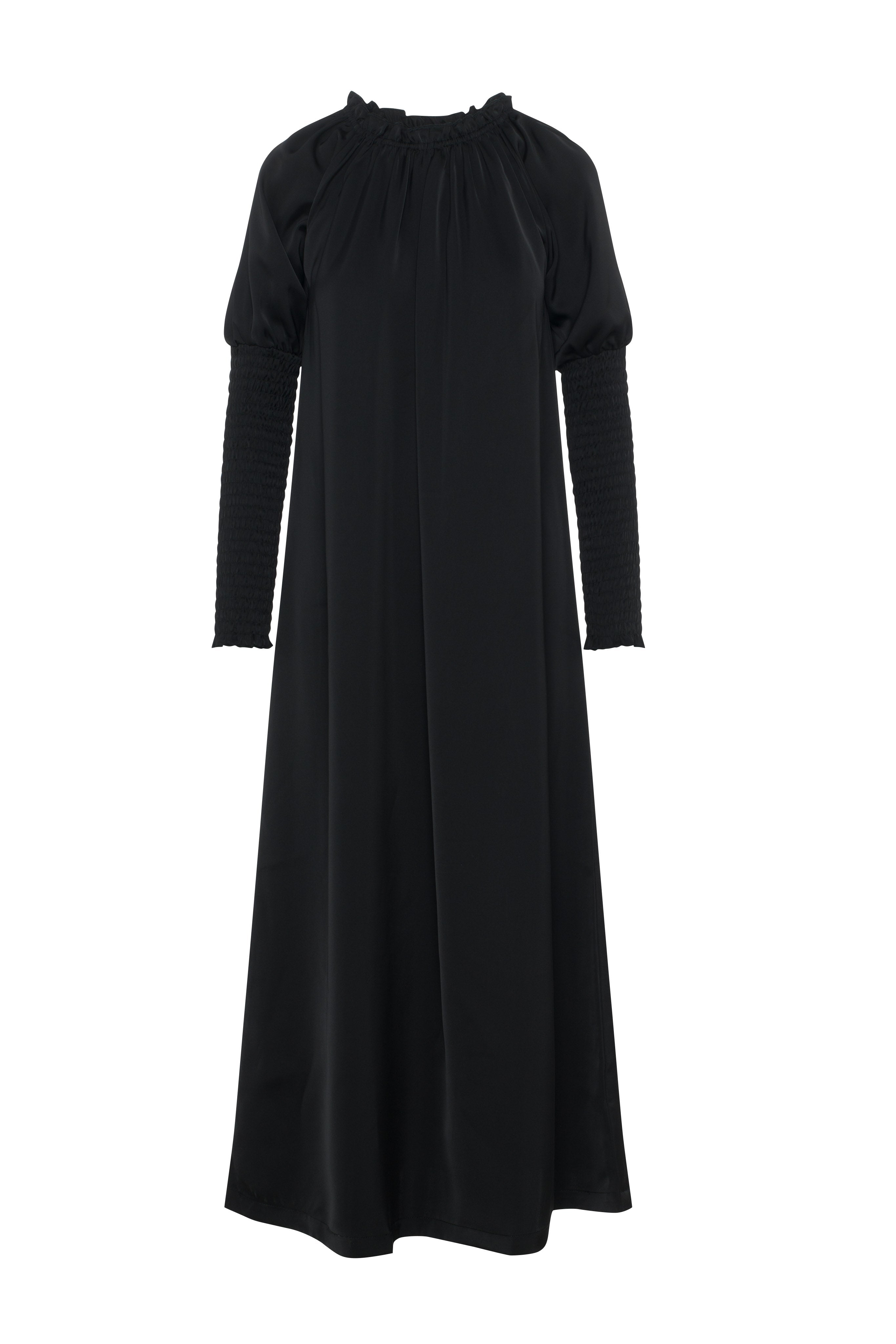 Satin Smocked Sleeves