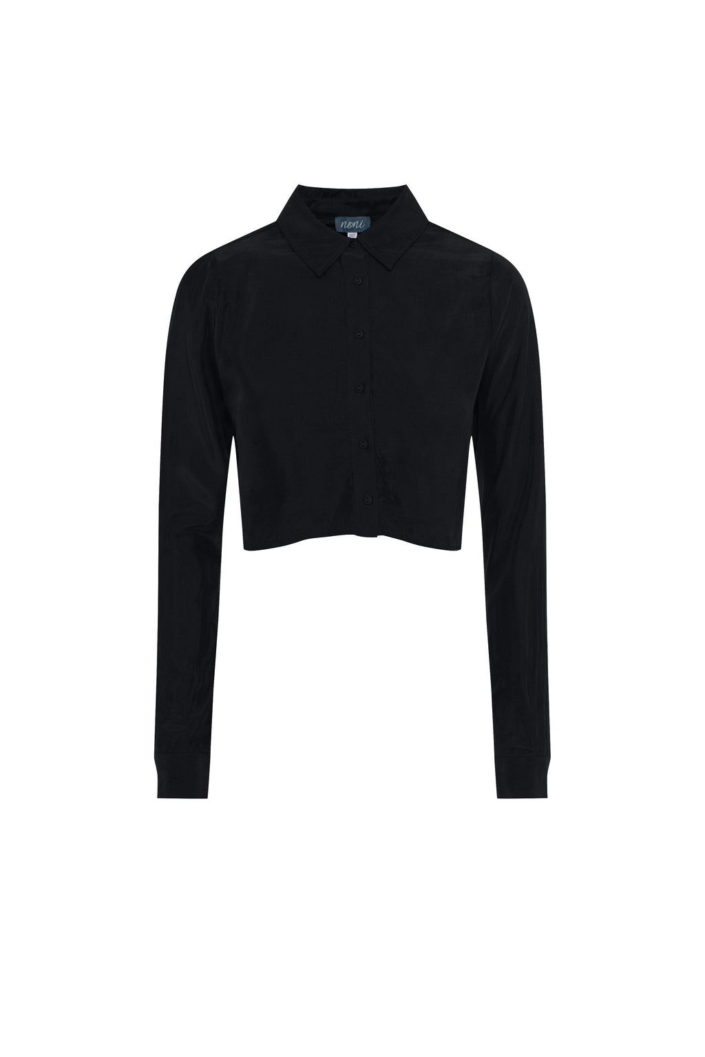 Cupro Collared Top