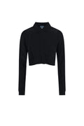 Cupro Collared Top