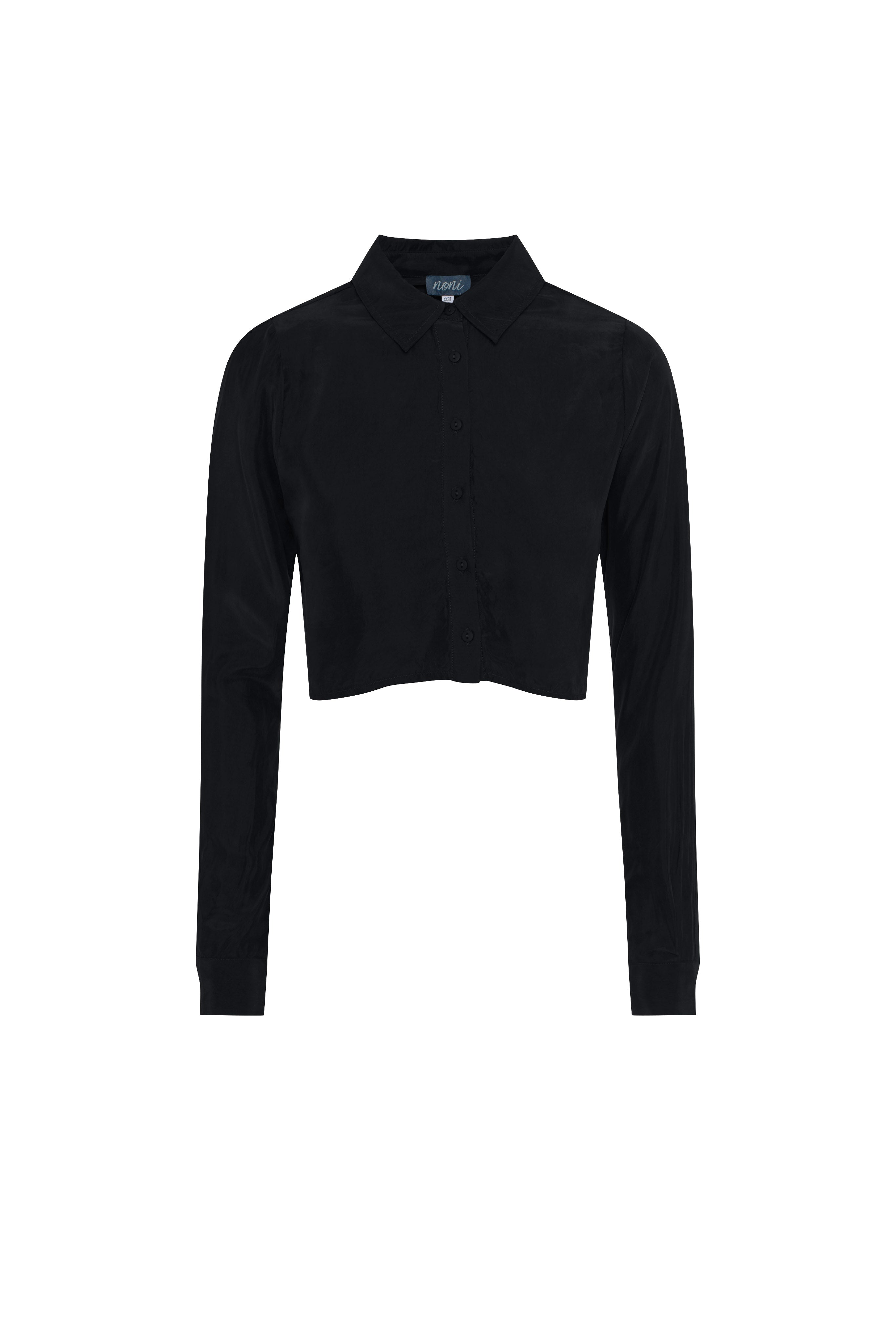 Cupro Collared Top